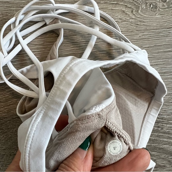 Lululemon Free to be - Wild High Neck, Light Support A/B Cups, White - Picture 5 of 11